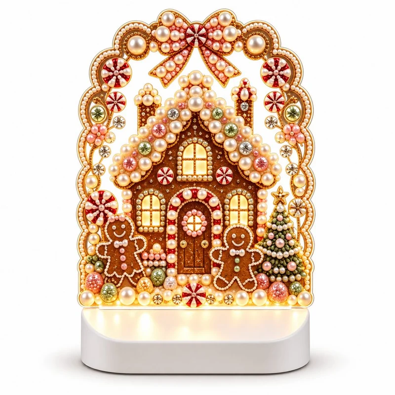 Diamond Painting Nachtlampe - Lebkuchenhaus