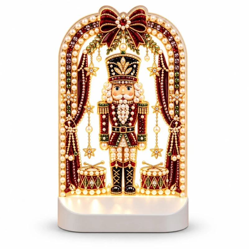 Diamond Painting Nachtlampe - Weihnachtsnussknacker
