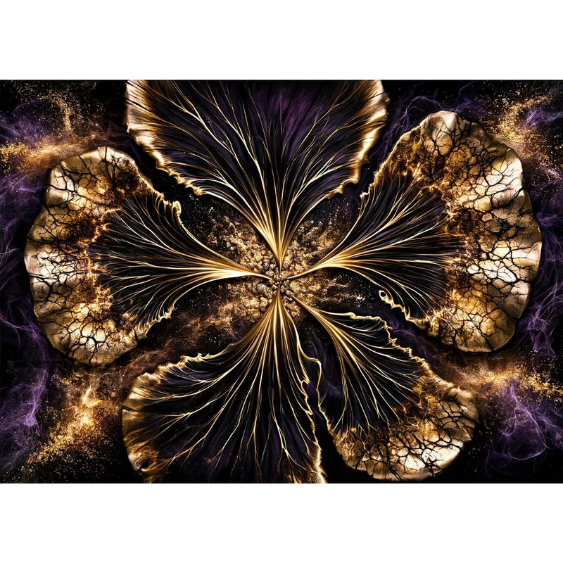 5D Diamond Painting – Goldene Blüte Nocturna