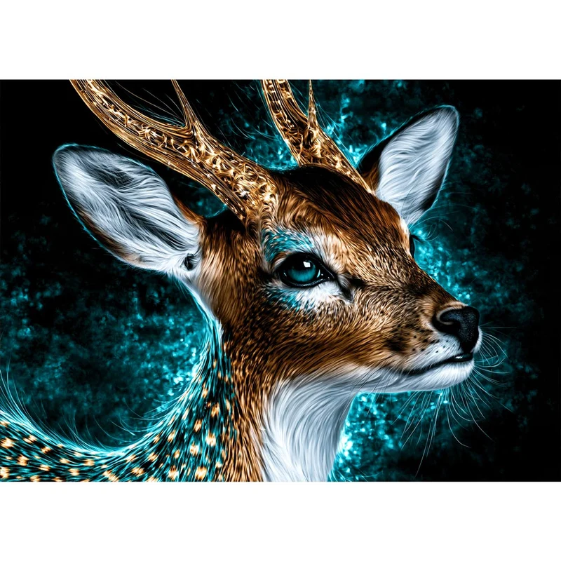 5D Diamond Painting – Wächter des Türkislichts