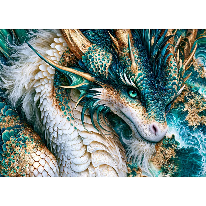 5D Diamond Painting – Elyndra die Smaragddrachin