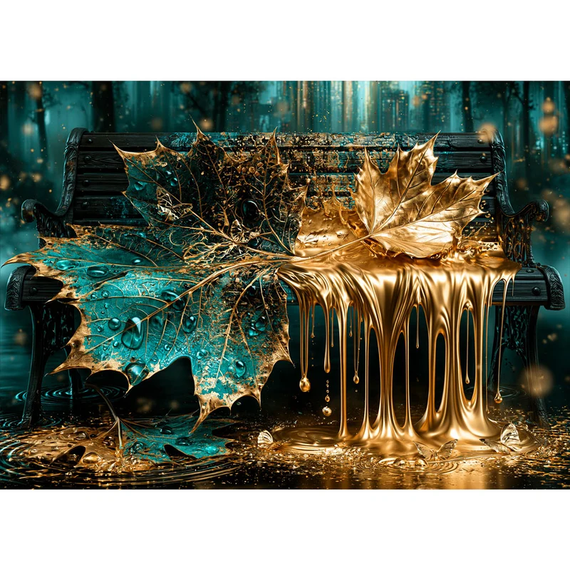 5D Diamond Painting – Goldener Herbstzauber