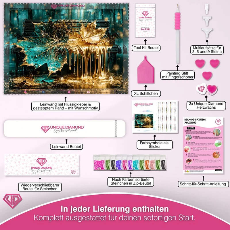 5D Diamond Painting – Goldener Herbstzauber