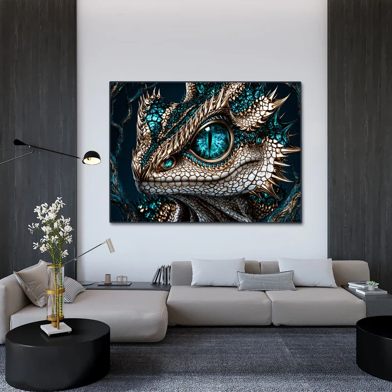 5D Diamond Painting – Azurion der Smaragddrache