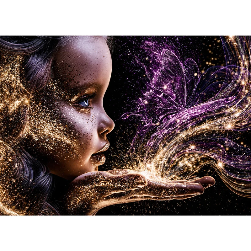 5D Diamond Painting – Berührung des Schmetterlingszaubers