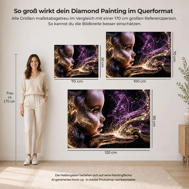 5D Diamond Painting – Berührung des Schmetterlingszaubers