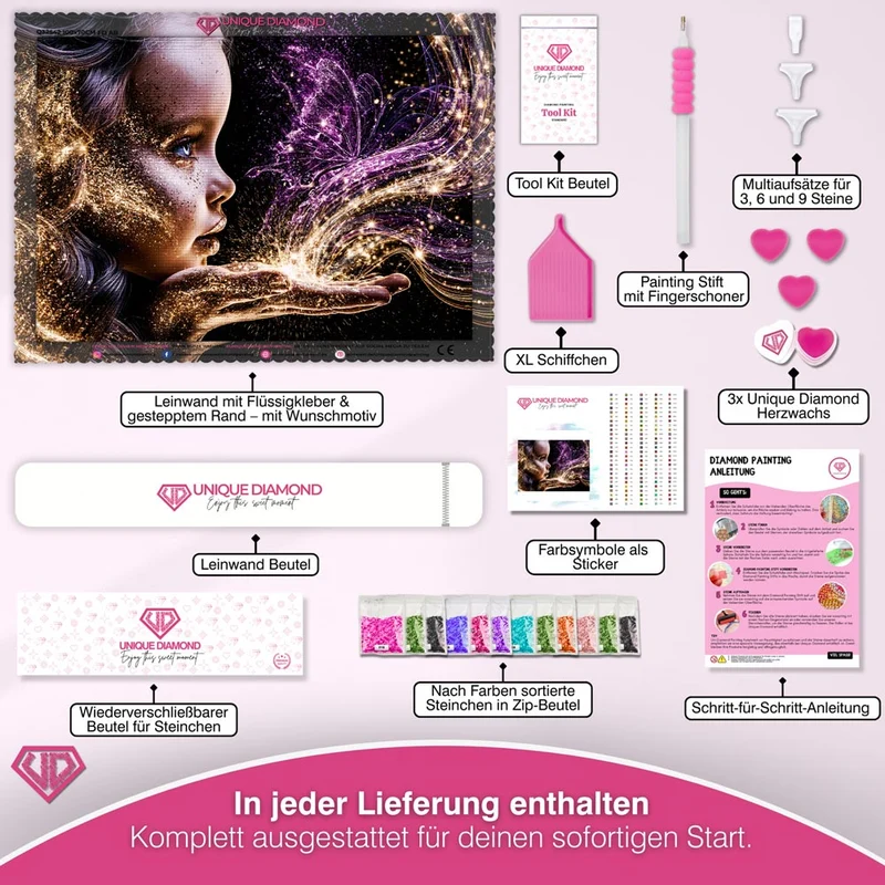 5D Diamond Painting – Berührung des Schmetterlingszaubers