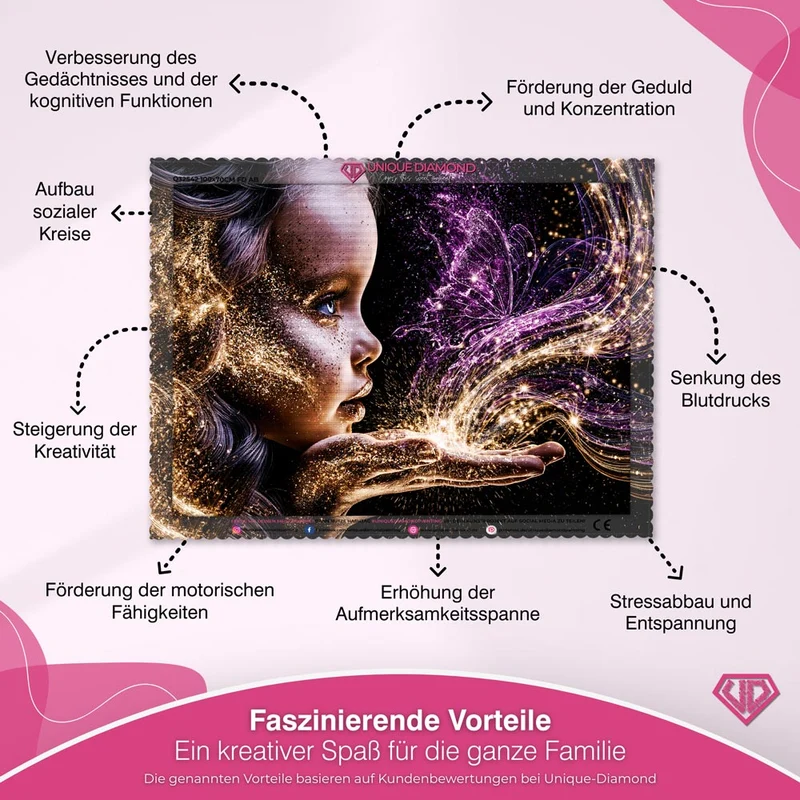 5D Diamond Painting – Berührung des Schmetterlingszaubers