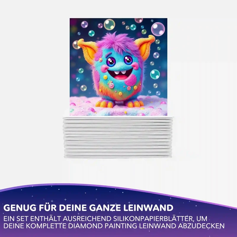 Silikonpapier-Set - Moni´s Live - Grinsebacke - 10x10cm