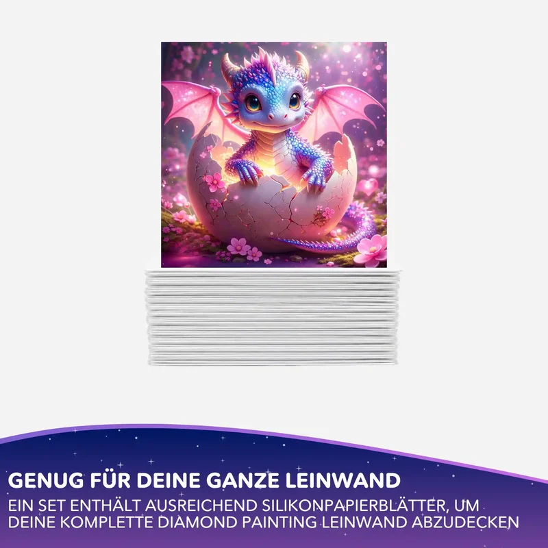 Silikonpapier-Set - Moni´s Live - Dragon Sunny - 10x10cm