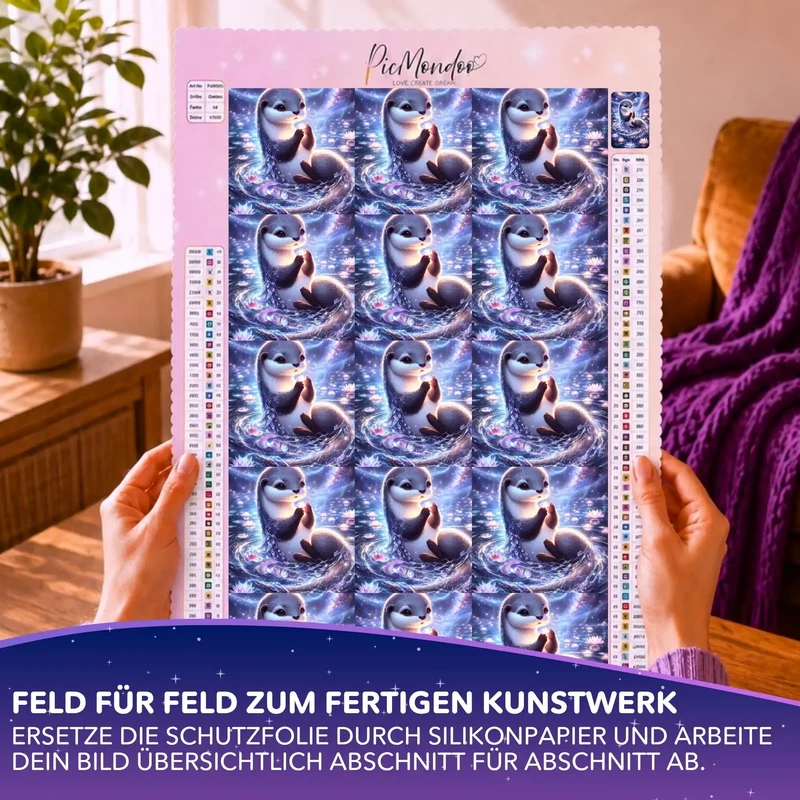 Silikonpapier-Set - Hüterin der Sterne - 10x10cm