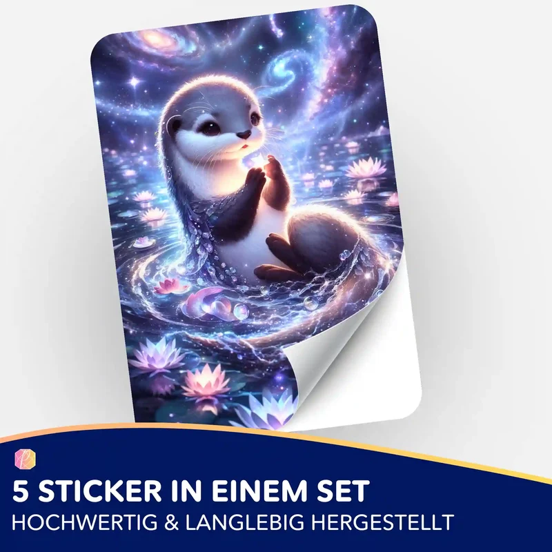Aufkleber 5er-Set - Hüterin der Sterne