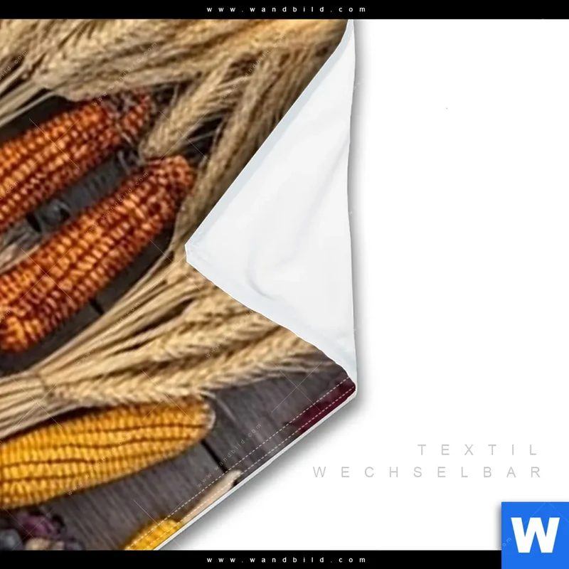 Wechselmotiv | Herbsternte Symmetrie in Bunt | Schmal