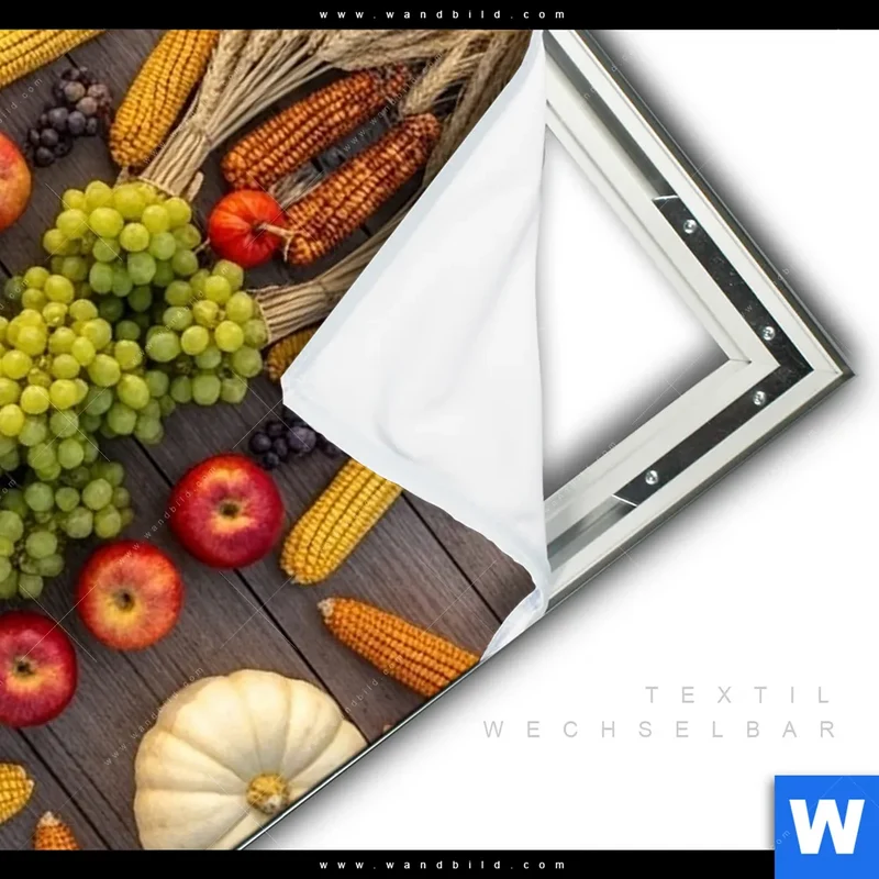 Spannbild | Herbsternte Symmetrie in Bunt | Hochformat