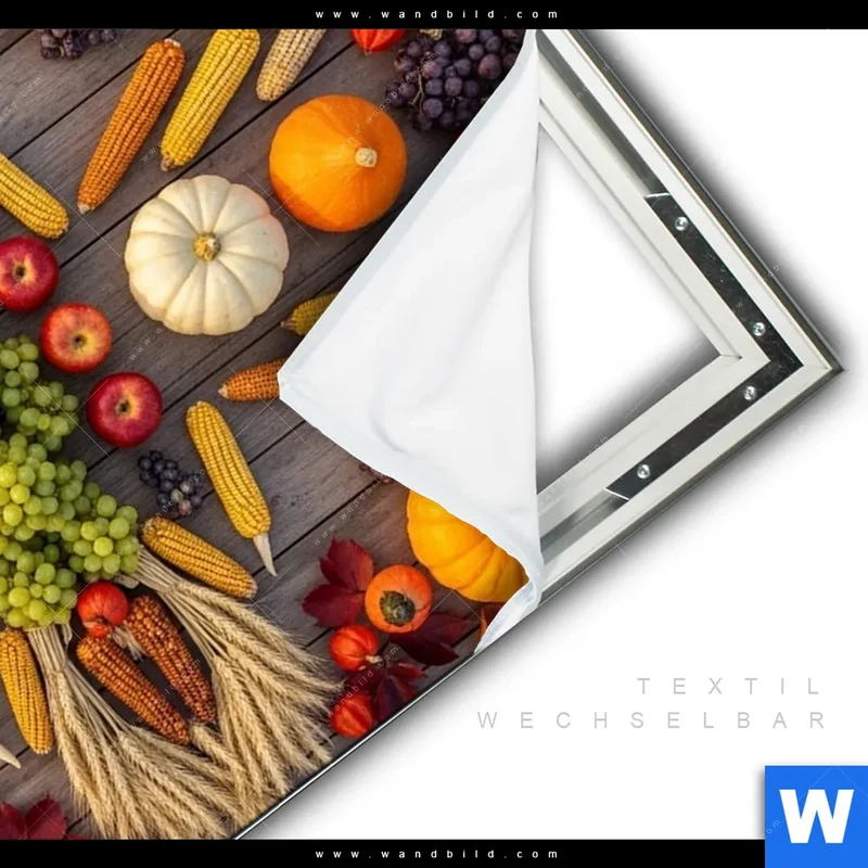 Spannbild | Herbsternte Symmetrie in Bunt | Querformat