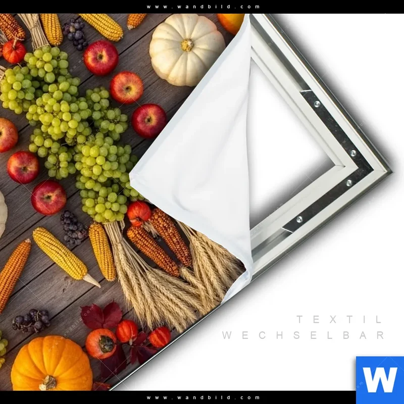 Spannbild | Herbsternte Symmetrie in Bunt | Quadrat