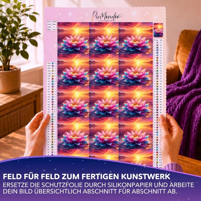 Silikonpapier-Set - Blüte zwischen den Welten - 10x10cm