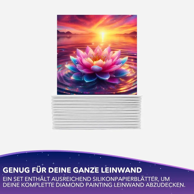 Silikonpapier-Set - Blüte zwischen den Welten - 10x10cm