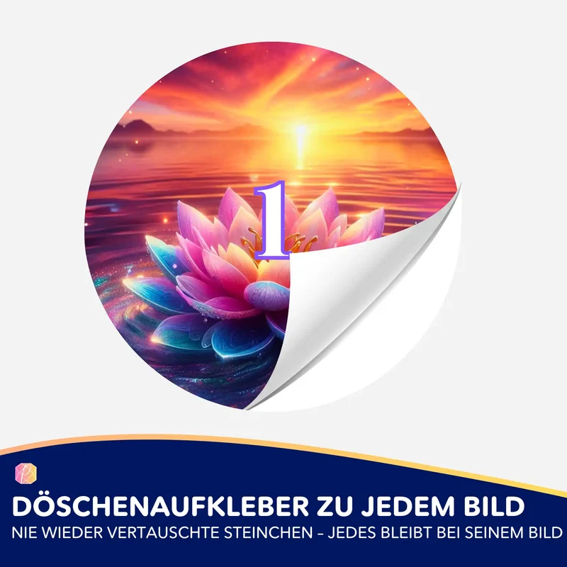 Döschenaufkleber - Blüte zwischen den Welten