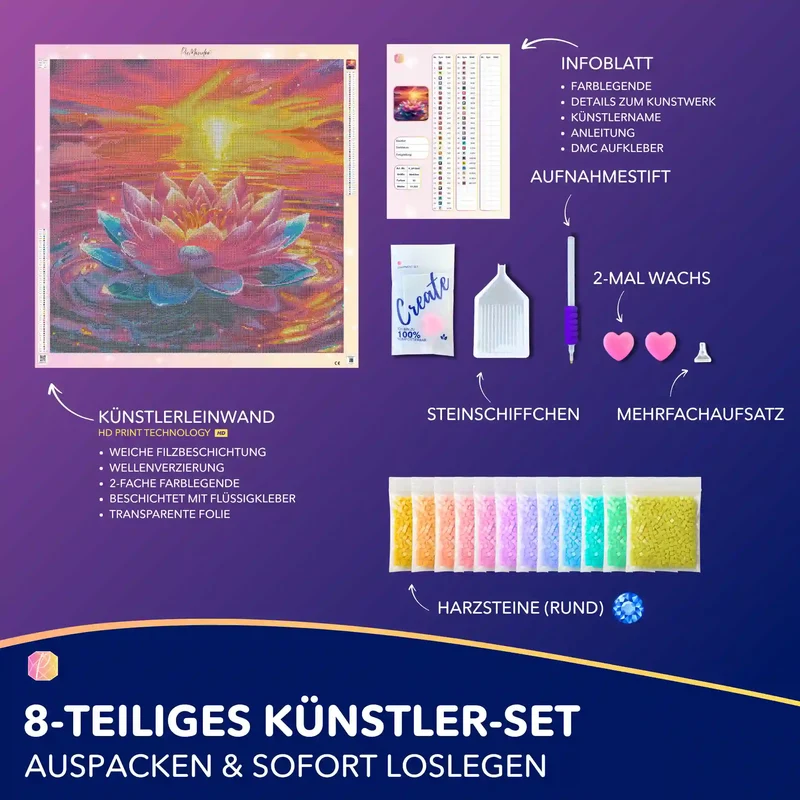 Diamond Painting - Blüte zwischen den Welten