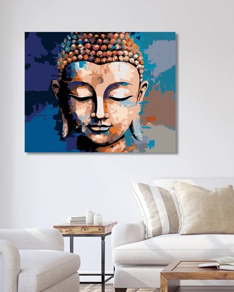 Diamond painting - FARBIGER BUDDHA 2