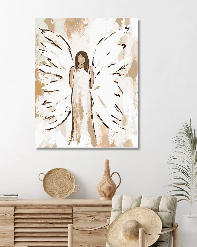 Diamond painting - ENGEL MIT BRAUNEM HAAR 3 (HALEY BUSH)
