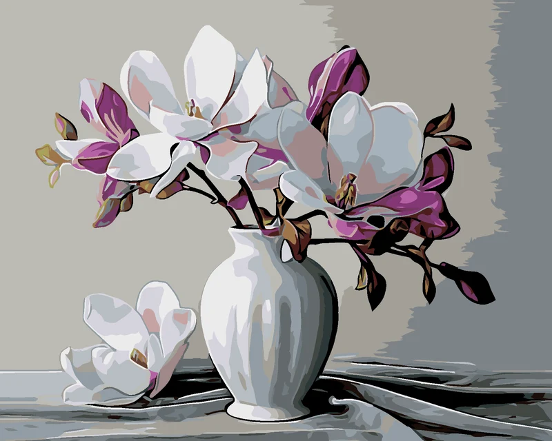Diamond painting - MAGNOLIE