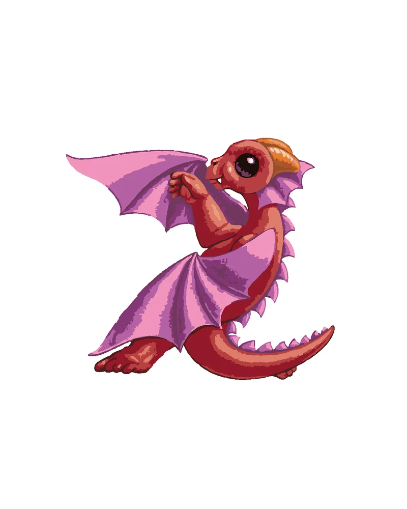 Diamond painting - DRACHE IN FORM DES BUCHSTABEN Z (SUE ELLEN BROWN)