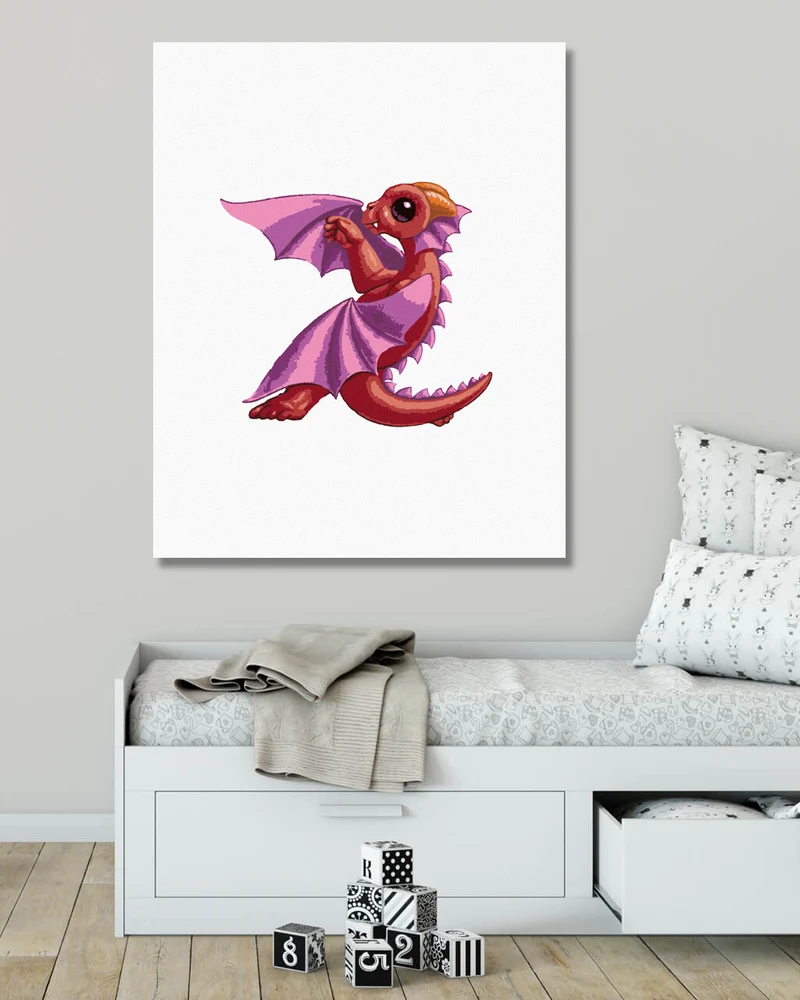 Diamond painting - DRACHE IN FORM DES BUCHSTABEN Z (SUE ELLEN BROWN)
