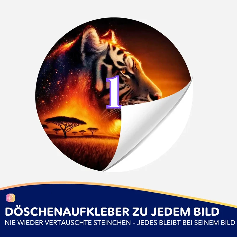 Döschenaufkleber - Feuerherz