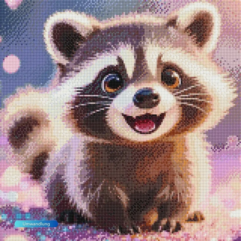 Diamond Painting - Moni Live Waschbär Purzel