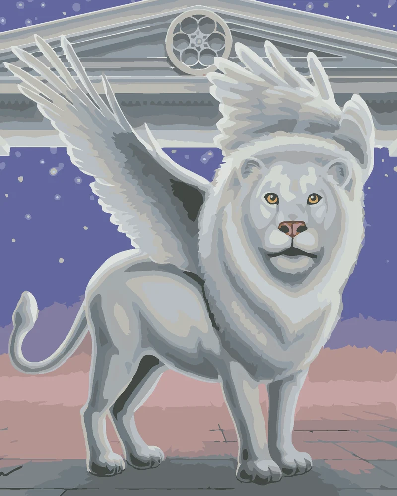 Diamond painting - DER GEFLÜGELTE WÄCHTER DER LÖWEN (SUE ELLEN BROWN)