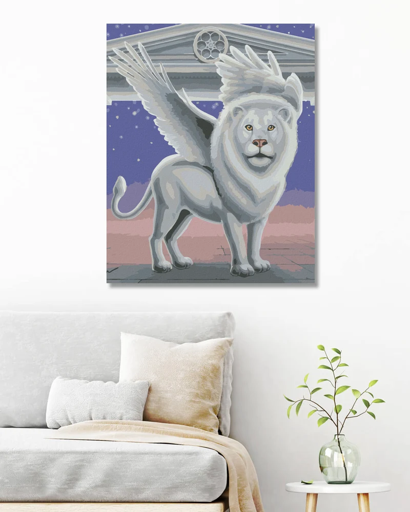 Diamond painting - DER GEFLÜGELTE WÄCHTER DER LÖWEN (SUE ELLEN BROWN)