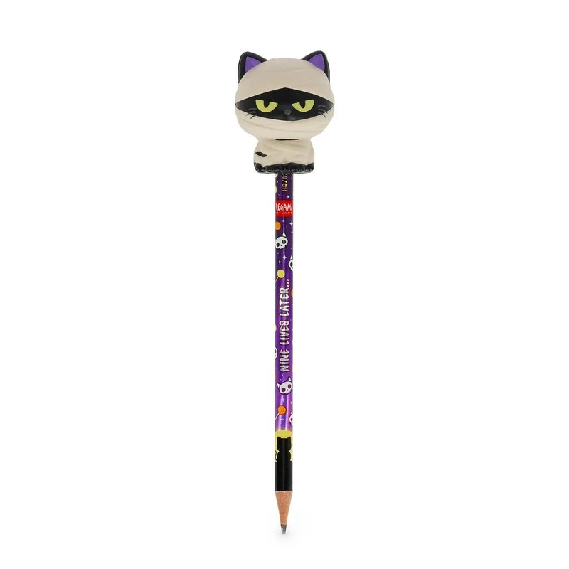 Halloween-Anti-Stress-Bleistift Mummy Cat „Nine Lives Later“ - Squeezies