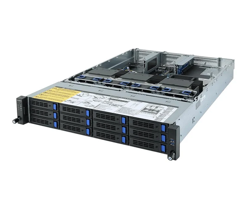 Gigabyte R282-Z93 (Rev-A00) AMD EPYC™ 7003 DP Server System - 2U 12-Bay GPU