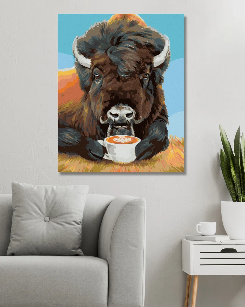 Diamond painting - BISON UND KAFFEE (HOLLY SIMENTAL)