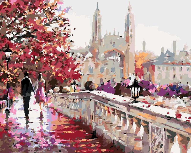 Diamond painting - CLARE BRIDGE IN ENGLAND (RICHARD MACNEIL)