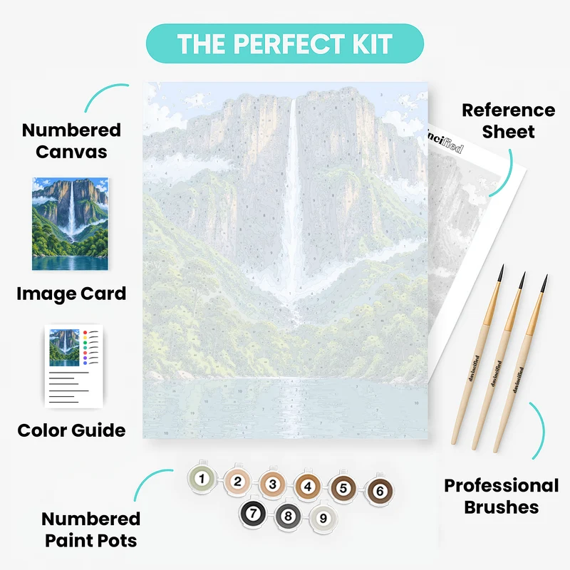 Angel Falls Ribbon - Paint by Numbers Kit