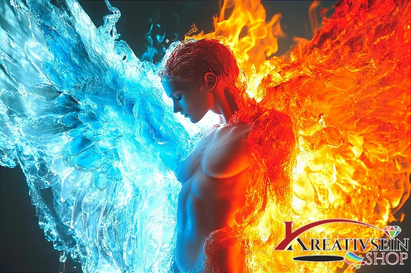 Feuer Wasser Engel - 5D DIY Diamond Painting