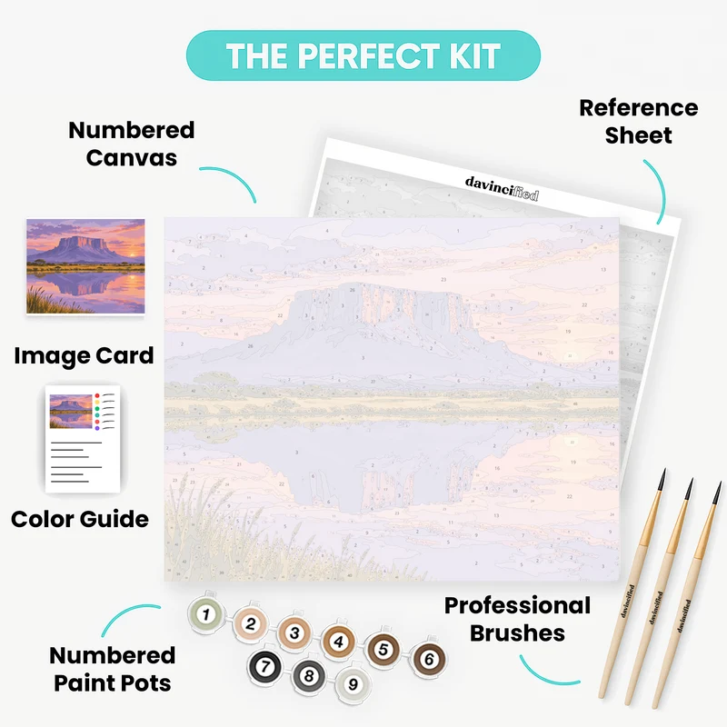 Tepui at Twilight - Paint by Numbers Kit