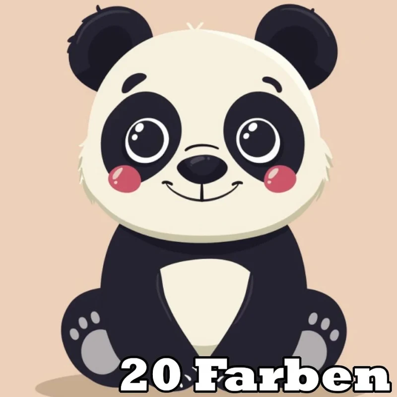 Fröhlicher Panda Kindermotiv - 5D DIY Diamond Painting