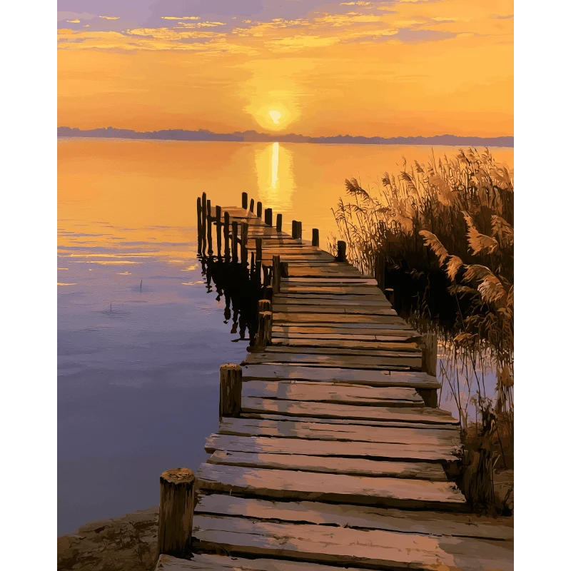 Sonnenuntergang am See
