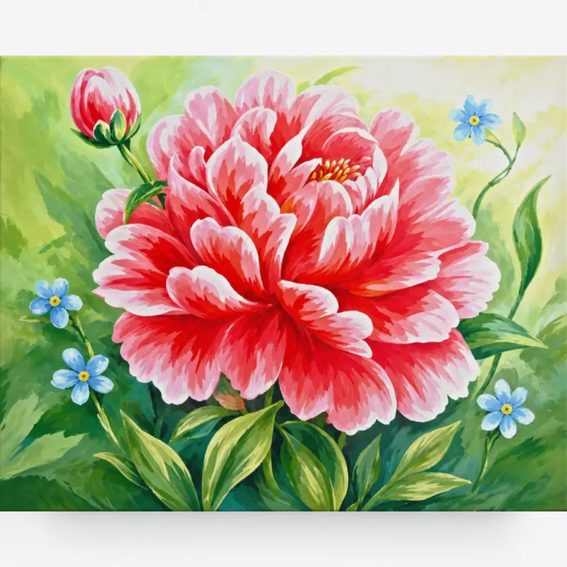 Malen nach Zahlen - Königin der Blüten