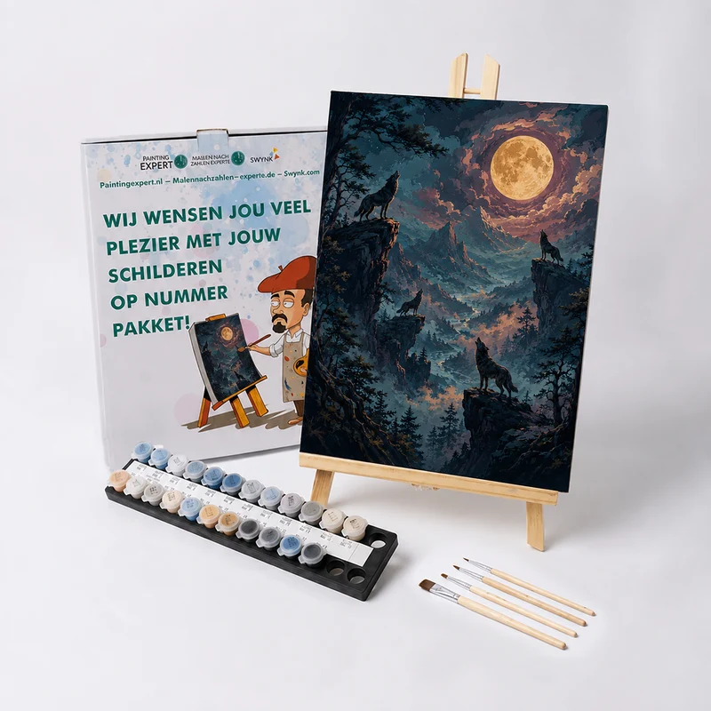 Malen nach Zahlen – Heulen unter dem Vollmond