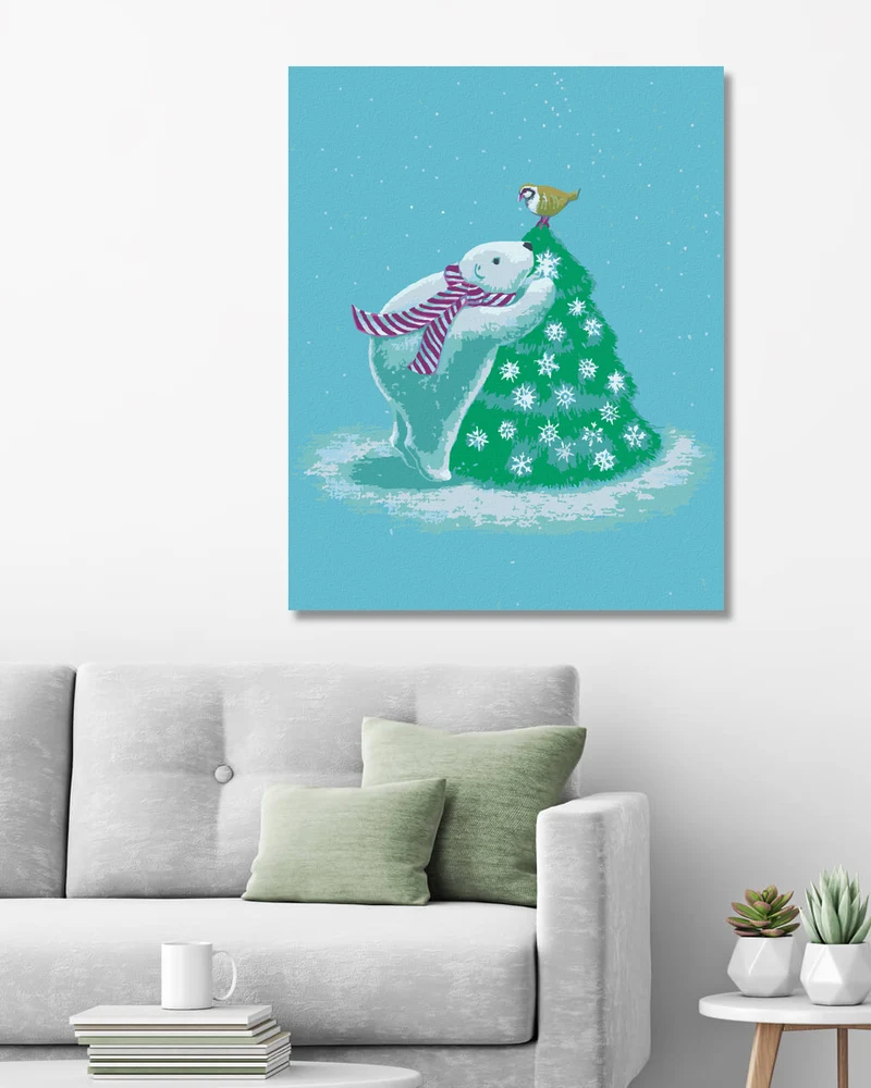 Diamond painting - EISBÄR AM BAUM (SUE ELLEN BROWN)