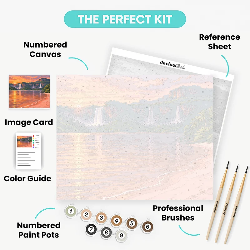 Canaima Lagoon Sunset - Paint by Numbers Kit