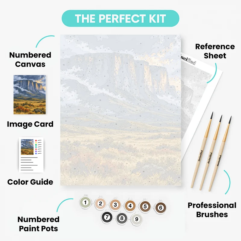 Roraima Mesa Storm Light - Paint by Numbers Kit