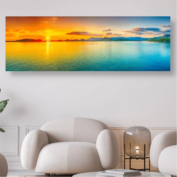 Traumhafter Sonnenuntergang am See - 5D DIY Diamond Painting