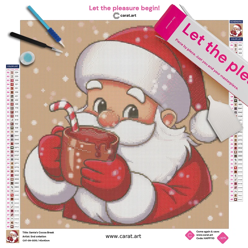 Diamond Painting - Snd création - Santa’s Cocoa Break