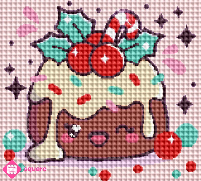 Diamond Painting - Tatyana Deniz - Christmas-Pudding